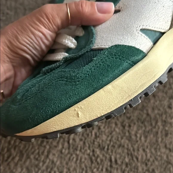 New Balance Green and White Sneakers - Picture 10 of 11